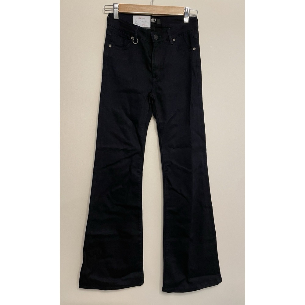 Neuw Kick Flare Jeans Women Size‎ 4/26 Night Silk Dark Blue Stretch Denim New